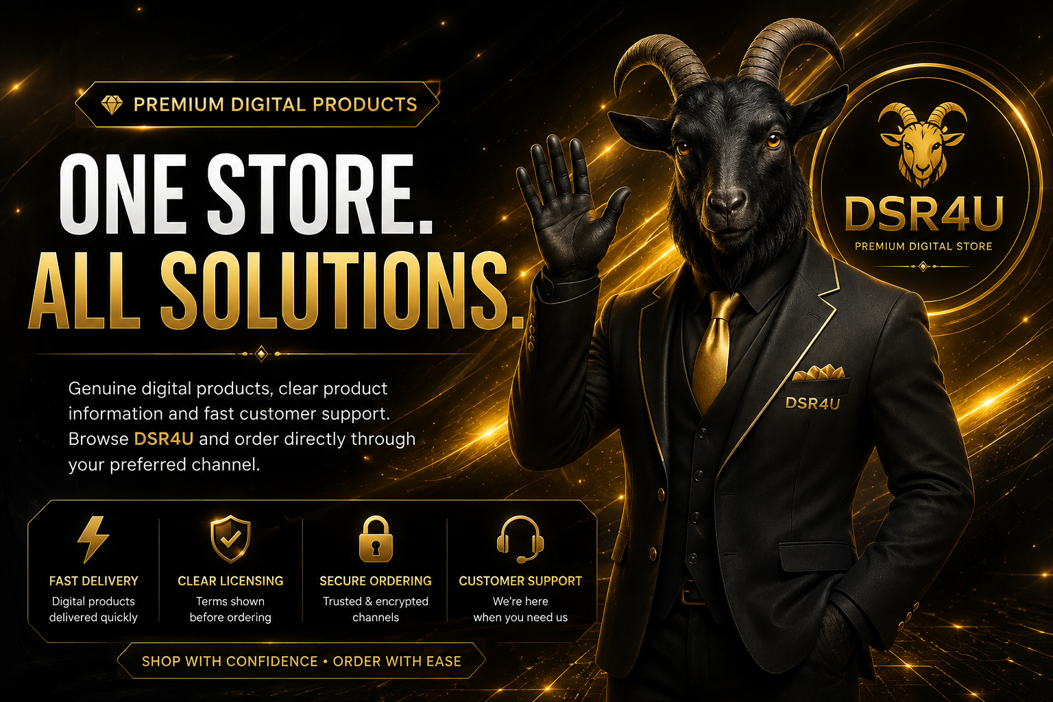 DSR4U - One Store All Solutions premium digital products banner